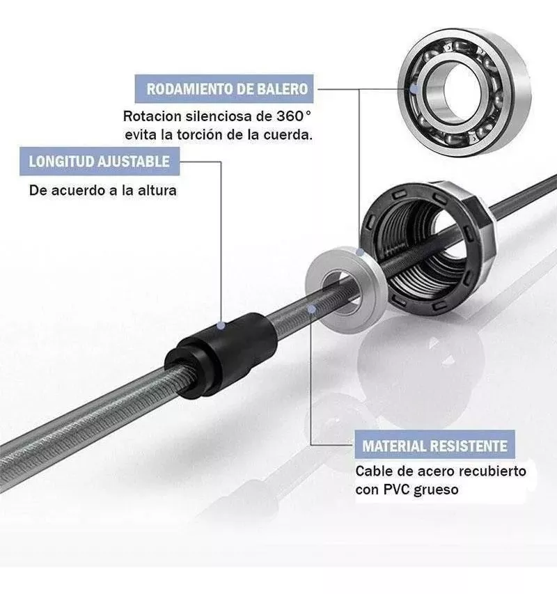 Cuerda para Saltar de Alta Velocidad Premium | Speed Rope Profesional con Doble Balero